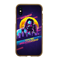 Чехол iPhone XS Max матовый You Are Breathtaking!, цвет: 3D-коричневый