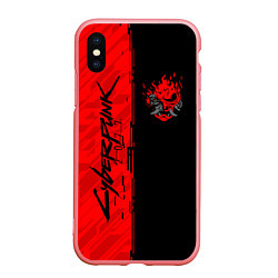 Чехол iPhone XS Max матовый CYBERPUNK 2077