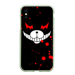 Чехол iPhone XS Max матовый MONOKUMA, цвет: 3D-салатовый