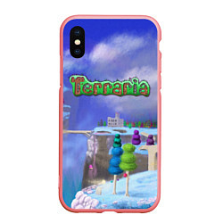 Чехол iPhone XS Max матовый Terraria, цвет: 3D-баблгам