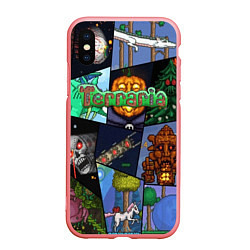 Чехол iPhone XS Max матовый Terraria