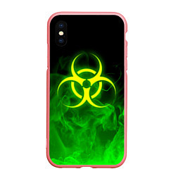 Чехол iPhone XS Max матовый BIOHAZARD