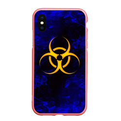 Чехол iPhone XS Max матовый BIOHAZARD, цвет: 3D-баблгам