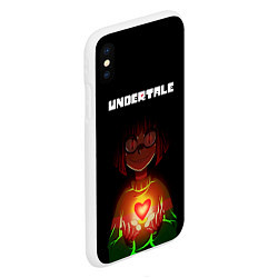 Чехол iPhone XS Max матовый UNDERTALE CHARA, цвет: 3D-белый — фото 2