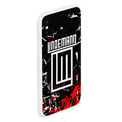 Чехол iPhone XS Max матовый LINDEMANN, цвет: 3D-белый — фото 2