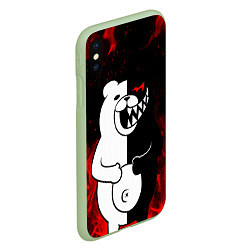 Чехол iPhone XS Max матовый MONOKUMA, цвет: 3D-салатовый — фото 2