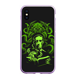 Чехол iPhone XS Max матовый Cthulhu, цвет: 3D-сиреневый