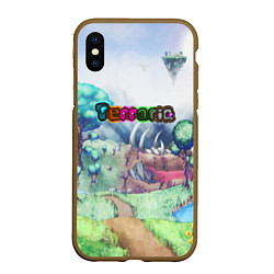 Чехол iPhone XS Max матовый TERRARIA