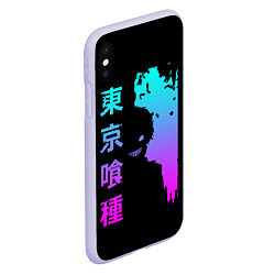 Чехол iPhone XS Max матовый Tokyo Ghoul, цвет: 3D-светло-сиреневый — фото 2