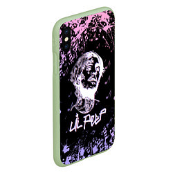 Чехол iPhone XS Max матовый LIL PEEP, цвет: 3D-салатовый — фото 2