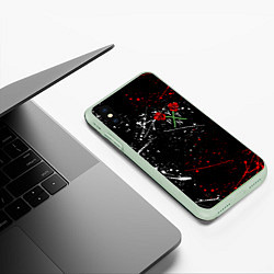 Чехол iPhone XS Max матовый Payton Moormeier: TikTok, цвет: 3D-салатовый — фото 2