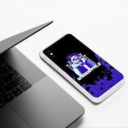 Чехол iPhone XS Max матовый UNDERTALE, цвет: 3D-белый — фото 2