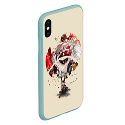 Чехол iPhone XS Max матовый Tokyo Ghoul, цвет: 3D-мятный — фото 2