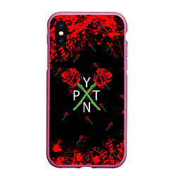Чехол iPhone XS Max матовый ТИКТОКЕР - PAYTON MOORMEIE, цвет: 3D-малиновый
