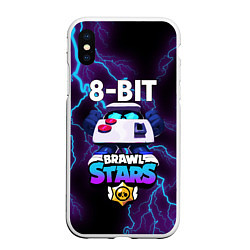 Чехол iPhone XS Max матовый Brawl Stars 8-BIT