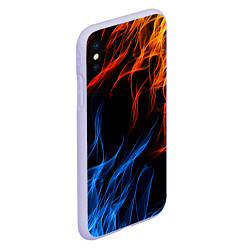 Чехол iPhone XS Max матовый БИТВА ОГНЕЙ, цвет: 3D-светло-сиреневый — фото 2