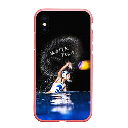 Чехол iPhone XS Max матовый Water polo, цвет: 3D-баблгам