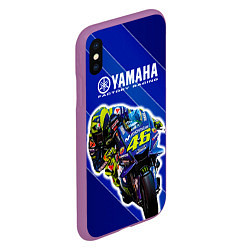 Чехол iPhone XS Max матовый Valentino Rossi, цвет: 3D-фиолетовый — фото 2