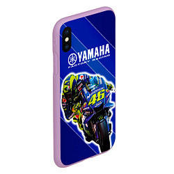 Чехол iPhone XS Max матовый Valentino Rossi, цвет: 3D-сиреневый — фото 2