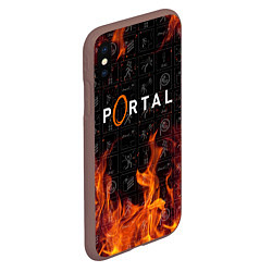 Чехол iPhone XS Max матовый PORTAL, цвет: 3D-коричневый — фото 2