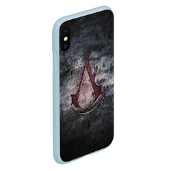 Чехол iPhone XS Max матовый Assassin’s Creed, цвет: 3D-голубой — фото 2