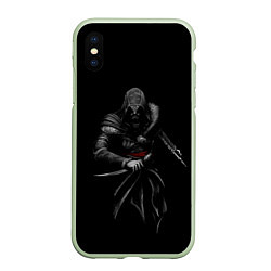 Чехол iPhone XS Max матовый Assassin’s Creed, цвет: 3D-салатовый