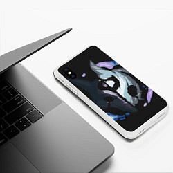 Чехол iPhone XS Max матовый League of Legends, цвет: 3D-белый — фото 2