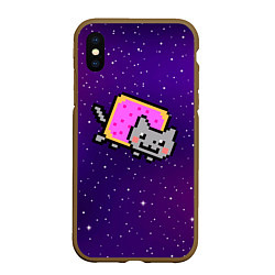 Чехол iPhone XS Max матовый Nyan Cat