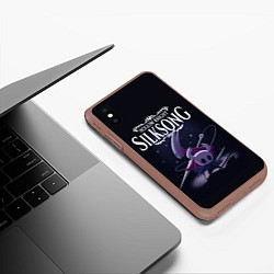 Чехол iPhone XS Max матовый Hollow Knight, цвет: 3D-коричневый — фото 2