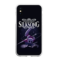 Чехол iPhone XS Max матовый Hollow Knight, цвет: 3D-белый