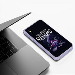 Чехол iPhone XS Max матовый Hollow Knight, цвет: 3D-светло-сиреневый — фото 2