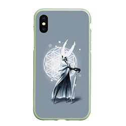 Чехол iPhone XS Max матовый Hollow Knight, цвет: 3D-салатовый