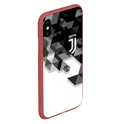 Чехол iPhone XS Max матовый JUVENTUS, цвет: 3D-красный — фото 2