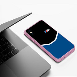 Чехол iPhone XS Max матовый BMW, цвет: 3D-розовый — фото 2