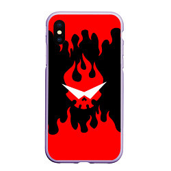 Чехол iPhone XS Max матовый GURREN LAGANN, цвет: 3D-светло-сиреневый