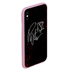 Чехол iPhone XS Max матовый Payton Moormeier: Black Style, цвет: 3D-розовый — фото 2