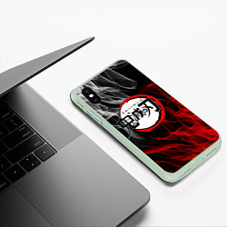 Чехол iPhone XS Max матовый KIMETSU NO YAIBA, цвет: 3D-салатовый — фото 2