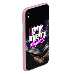 Чехол iPhone XS Max матовый GTA VI: MIAMI NIGHTS, цвет: 3D-розовый — фото 2