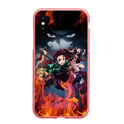 Чехол iPhone XS Max матовый KIMETSU NO YAIBA