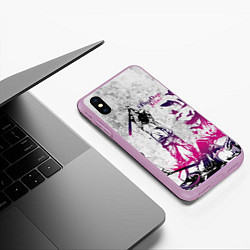 Чехол iPhone XS Max матовый Three Days Grace, цвет: 3D-сиреневый — фото 2