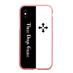 Чехол iPhone XS Max матовый Three Days Grace, цвет: 3D-баблгам