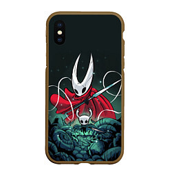 Чехол iPhone XS Max матовый Hollow Knight, цвет: 3D-коричневый