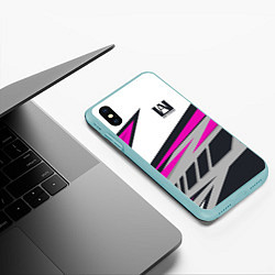 Чехол iPhone XS Max матовый Boku no Hero Academia, цвет: 3D-мятный — фото 2