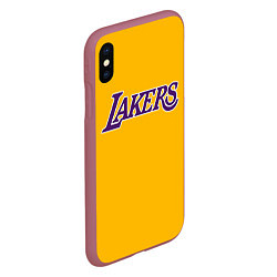 Чехол iPhone XS Max матовый Kobe Bryant, цвет: 3D-малиновый — фото 2