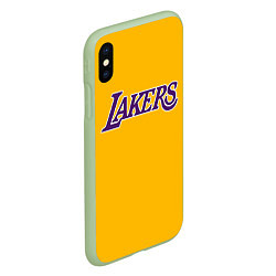 Чехол iPhone XS Max матовый Kobe Bryant, цвет: 3D-салатовый — фото 2