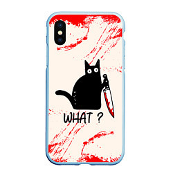 Чехол iPhone XS Max матовый What cat