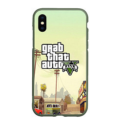 Чехол iPhone XS Max матовый GTA 5