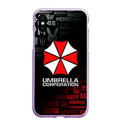 Чехол iPhone XS Max матовый RESIDENT EVIL UMBRELLA CORP