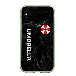 Чехол iPhone XS Max матовый UMBRELLA CORP, цвет: 3D-салатовый