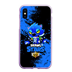 Чехол iPhone XS Max матовый Brawl Stars Leon